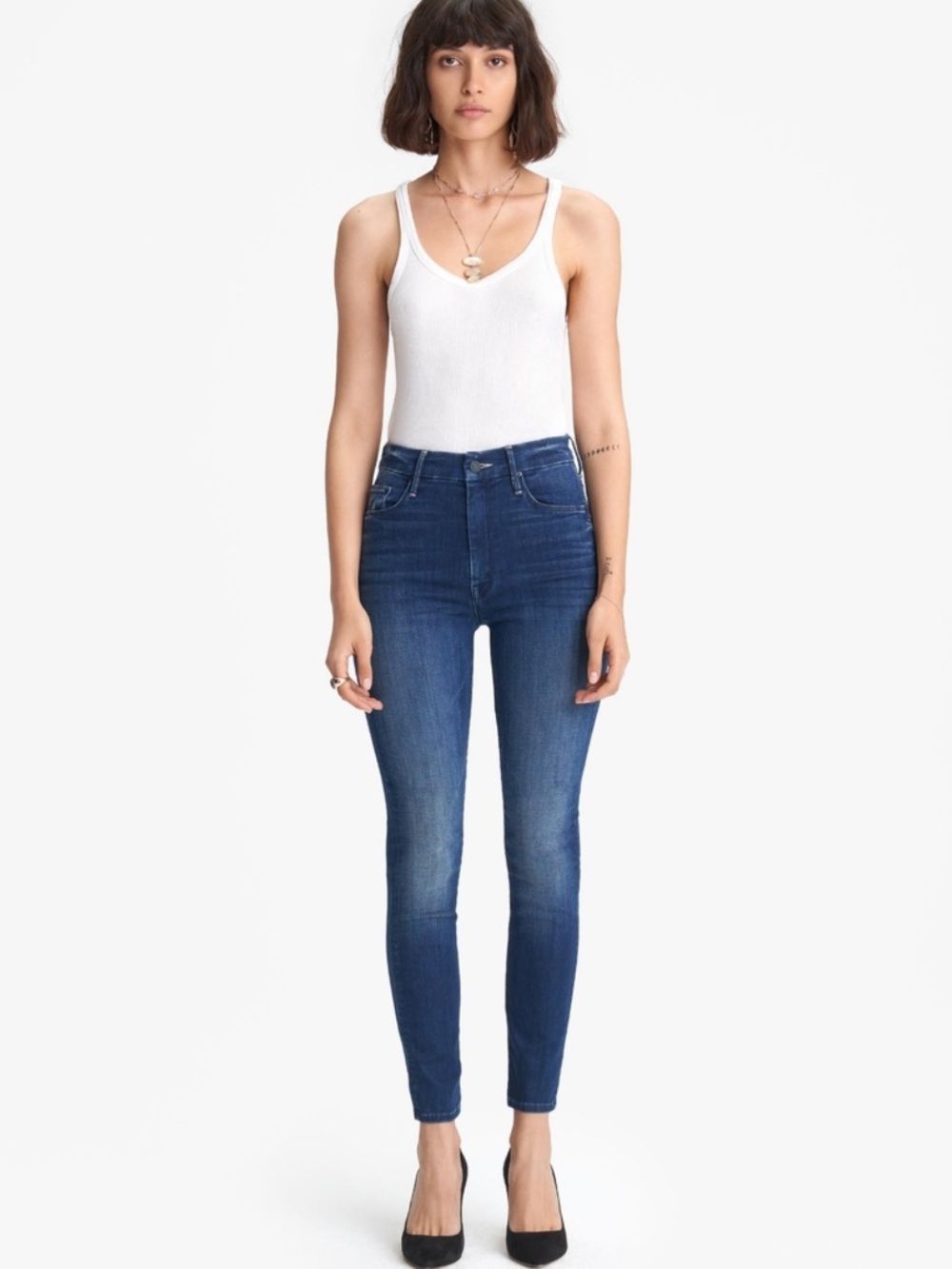 MOTHER The High Waisted Looker Ankle in The Road to Paradise size 28